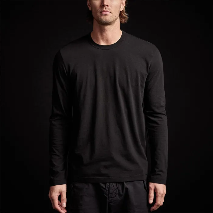 MEN James Perse TSHIRTS Long Sleeve Retro Stripe Graphic Black