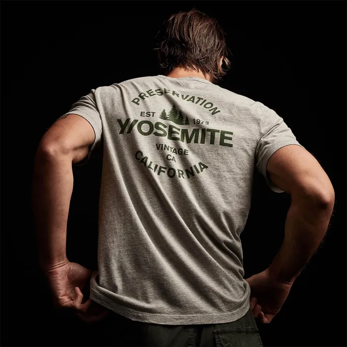MEN James Perse TSHIRTS YOSEMITE Short Sleeve Crew Neck Heather Grey Rugby