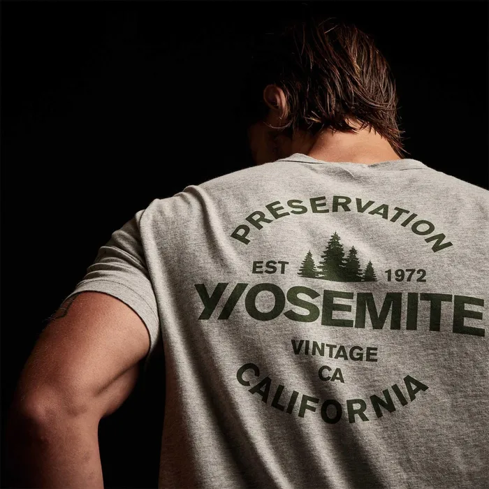 MEN James Perse TSHIRTS YOSEMITE Short Sleeve Crew Neck Heather Grey Rugby