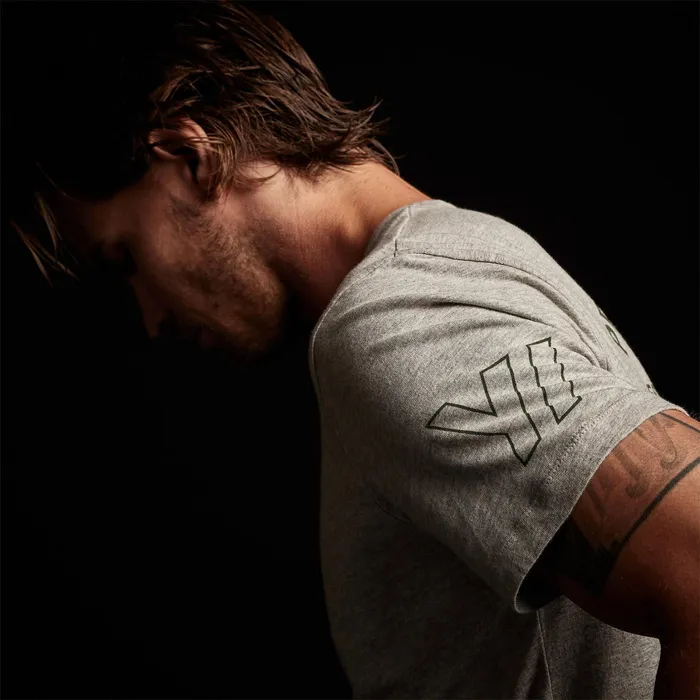 MEN James Perse TSHIRTS YOSEMITE Short Sleeve Crew Neck Heather Grey Rugby