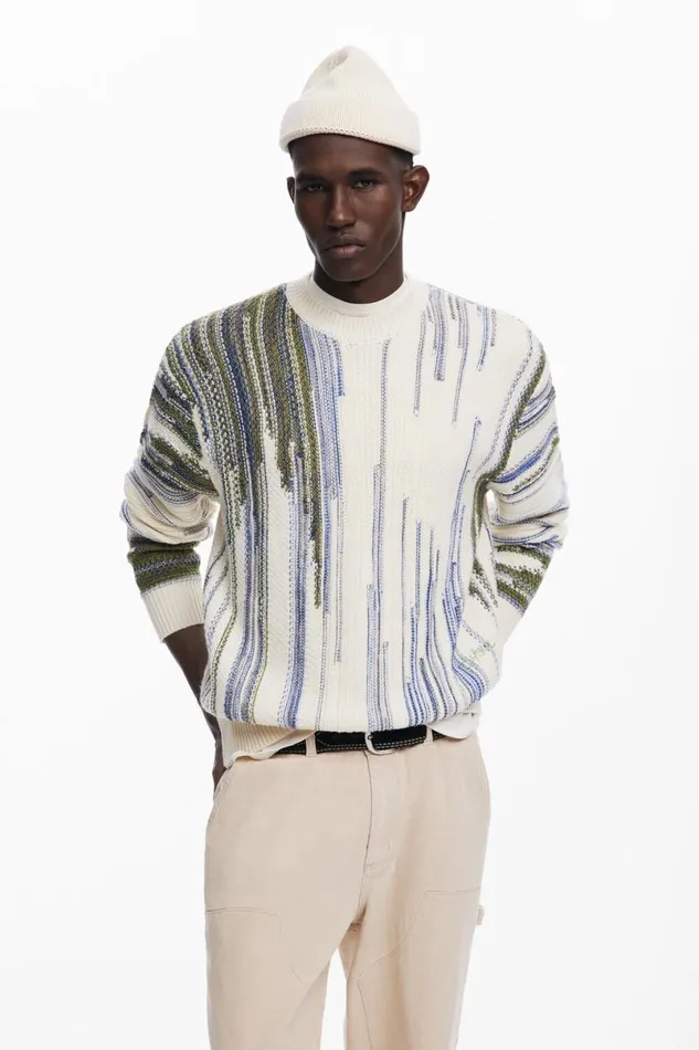 Men Jumpers And Sweatshirts Desigual Arty Print Sweater