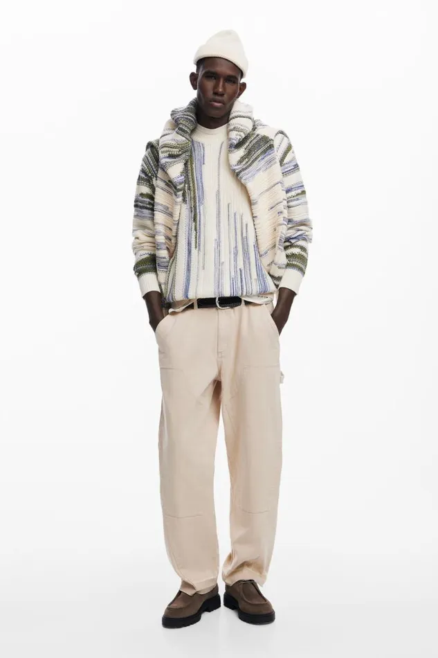Men Jumpers And Sweatshirts Desigual Arty Print Sweater