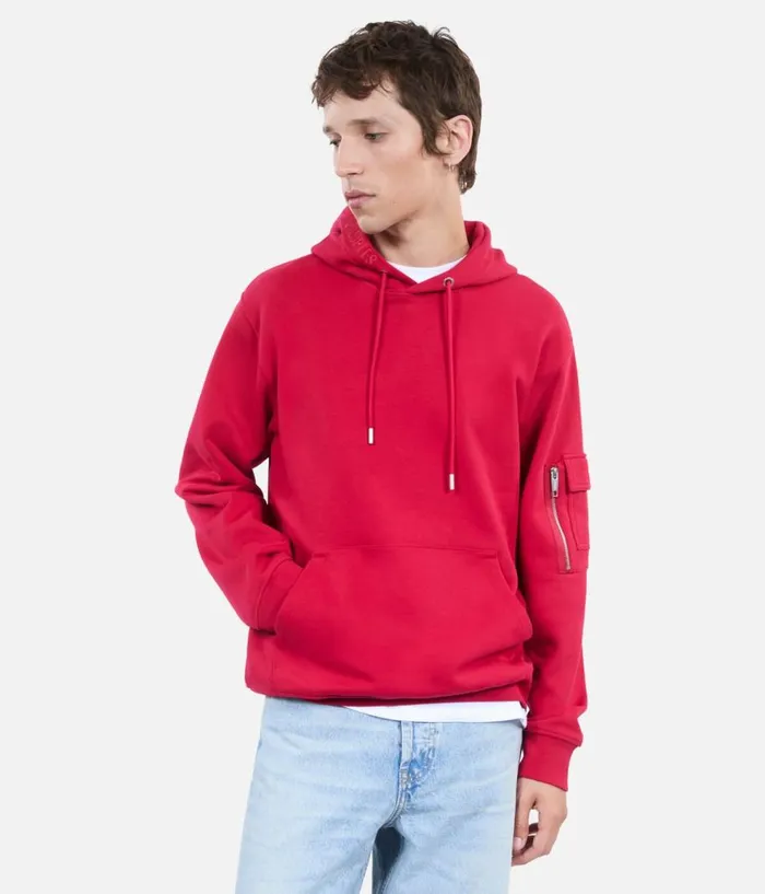 Men Knits and Tees THE KOOPLES Red Hoodie Men Knits and Tees THE KOOPLES Red Hoodie