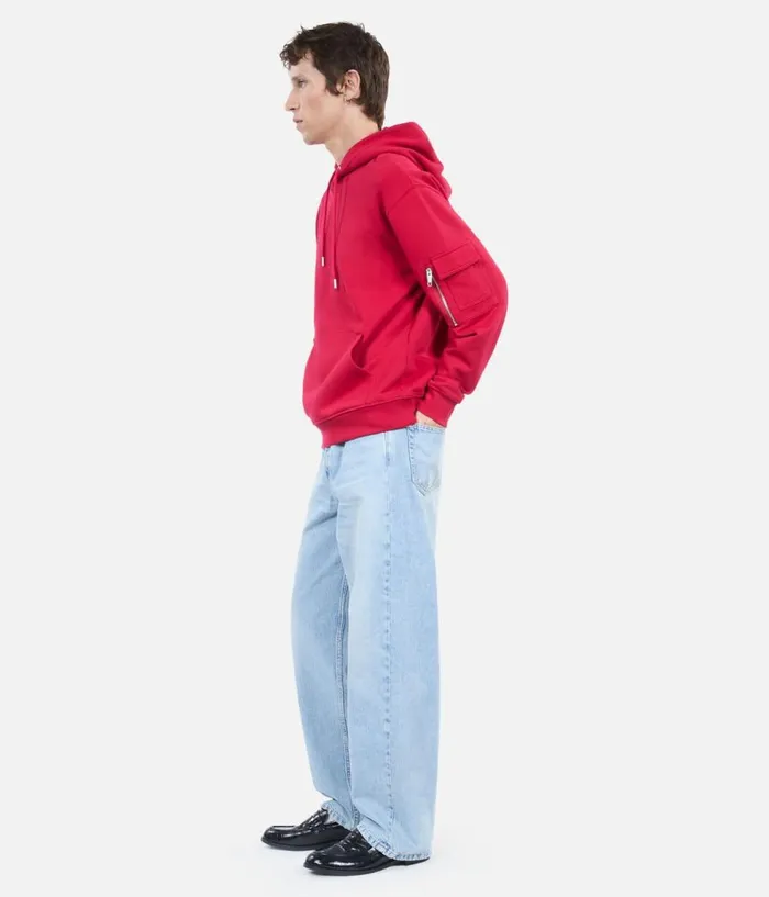 Men Knits and Tees THE KOOPLES Red Hoodie Men Knits and Tees THE KOOPLES Red Hoodie