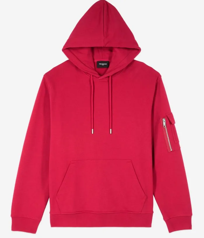 Men Knits and Tees THE KOOPLES Red Hoodie Men Knits and Tees THE KOOPLES Red Hoodie