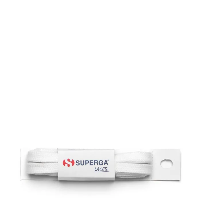 Men LACES Unisex Color Laces Laces WHITE Superga Shoe Laces