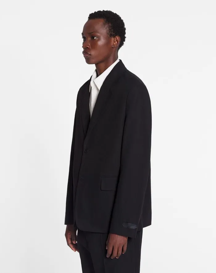 Men Lanvin Coats and Jackets Casual Singlebreasted Jacket Black Men Lanvin Coats and Jackets Casual Singlebreasted Jacket Black