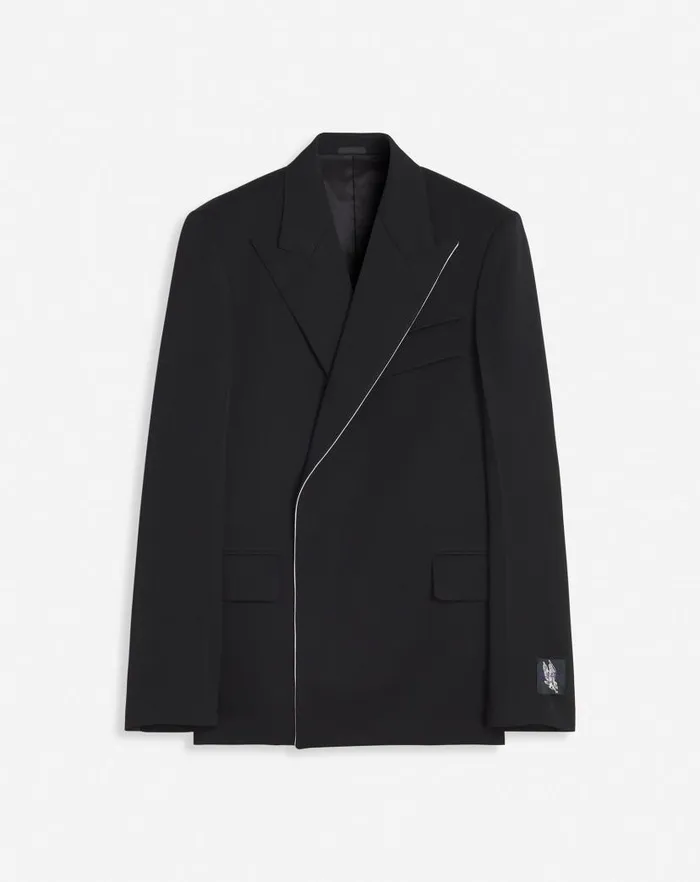 Men Lanvin Coats and Jackets Lanvin X Future Unisex Doublebreasted Jacket Black