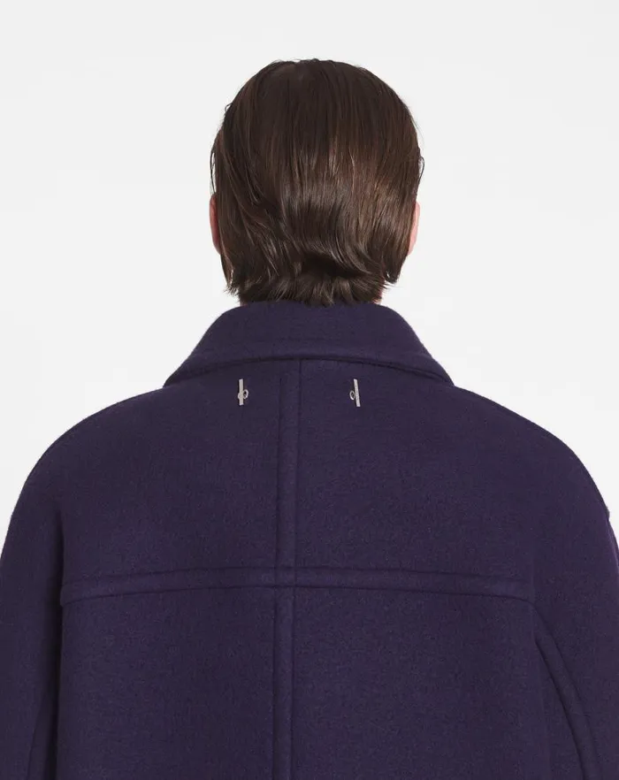 Men Lanvin Coats and Jackets Oversized Doublebreasted Coat Japanese Ink Men Lanvin Coats and Jackets Oversized Doublebreasted Coat Japanese Ink