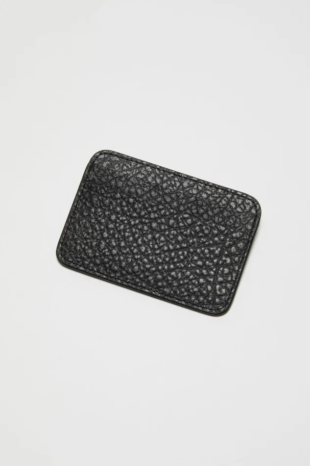 Men Leather Card Holder Black Acne Studios Small Leather Goods