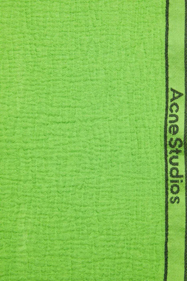 Men Logo Tape Scarf Green Acne Studios Scarves