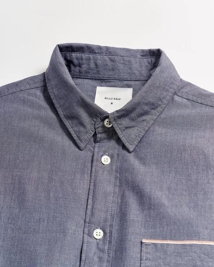 Men Msl 1Pocket Shirt Blue Billy Reid Shirting