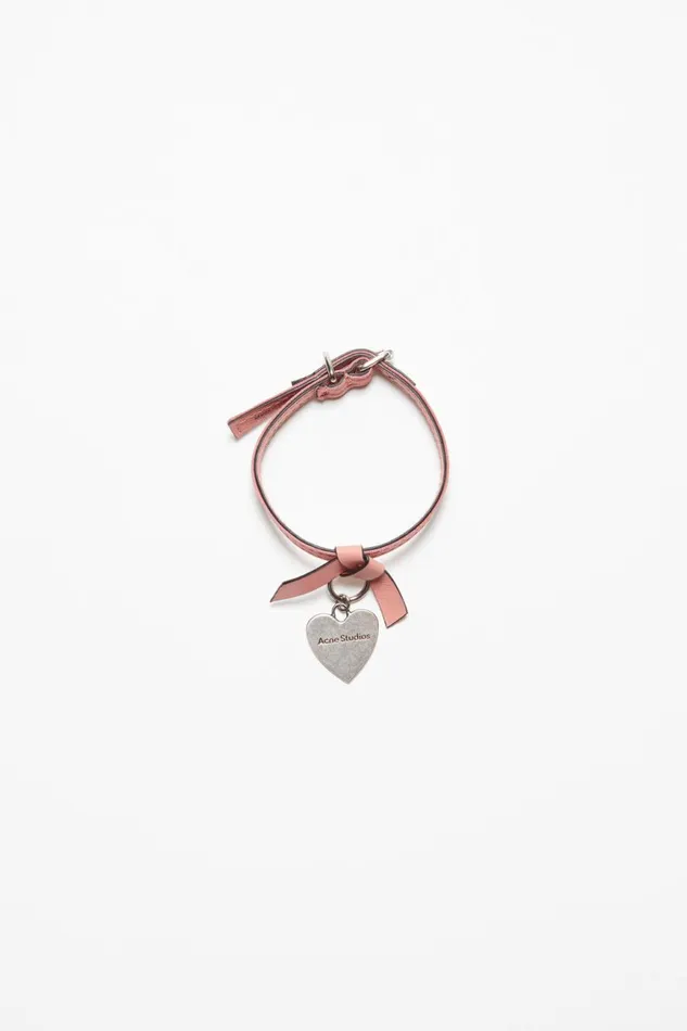 Men Musubi Charm Bracelet Salmon Pink Acne Studios Jewellery