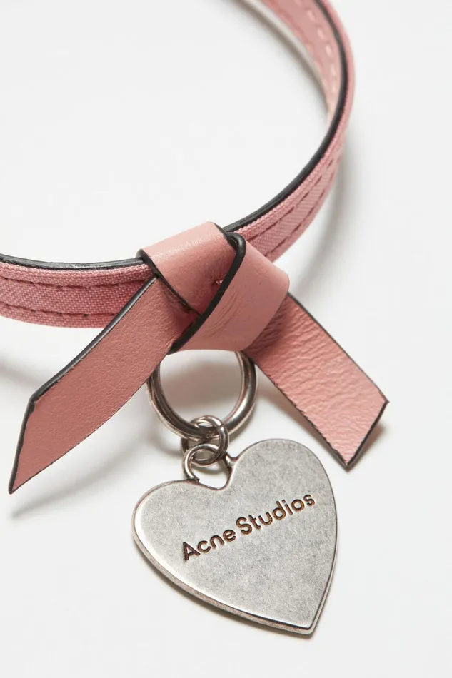 Men Musubi Charm Bracelet Salmon Pink Acne Studios Jewellery