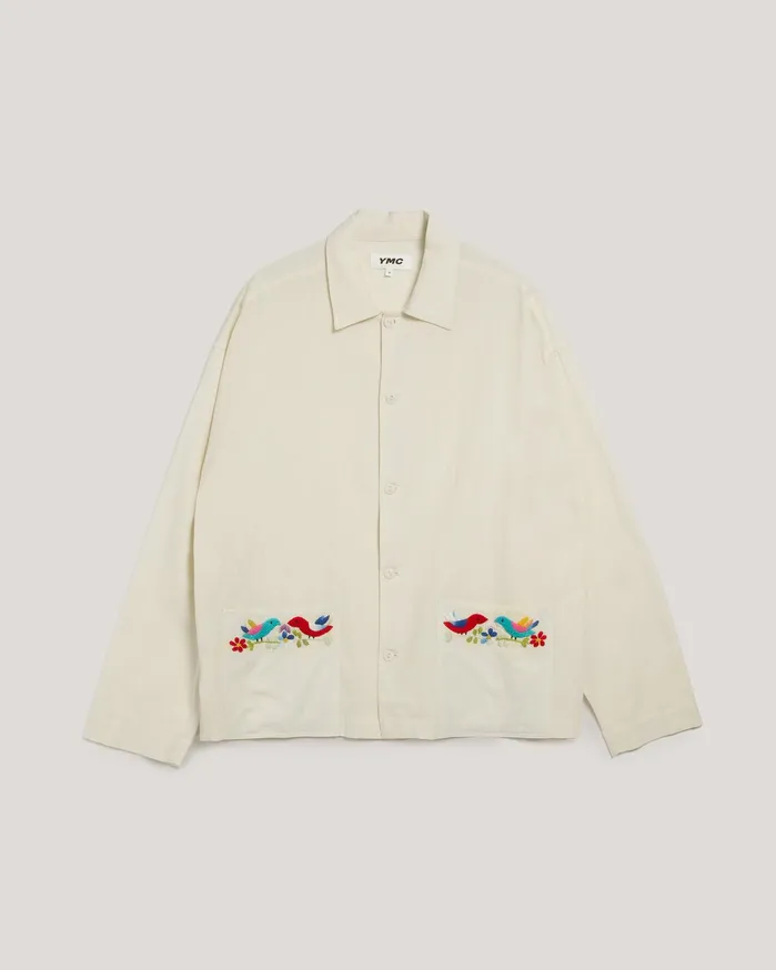 Men PJ Shirt Ecru YMC Shirts
