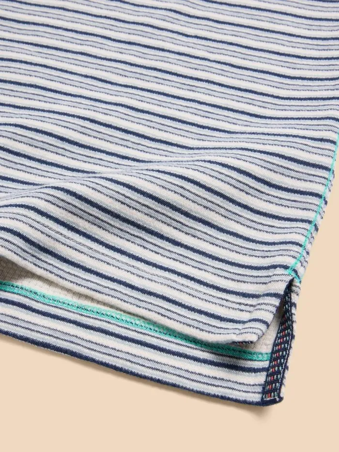 Men POLO SHIRTS White Stuff Grange Stripe Polo White Multi Men POLO SHIRTS White Stuff Grange Stripe Polo White Multi