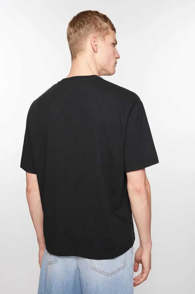 Men Printed Tshirt 8211 Relaxed Fit Black Acne Studios Tshirts
