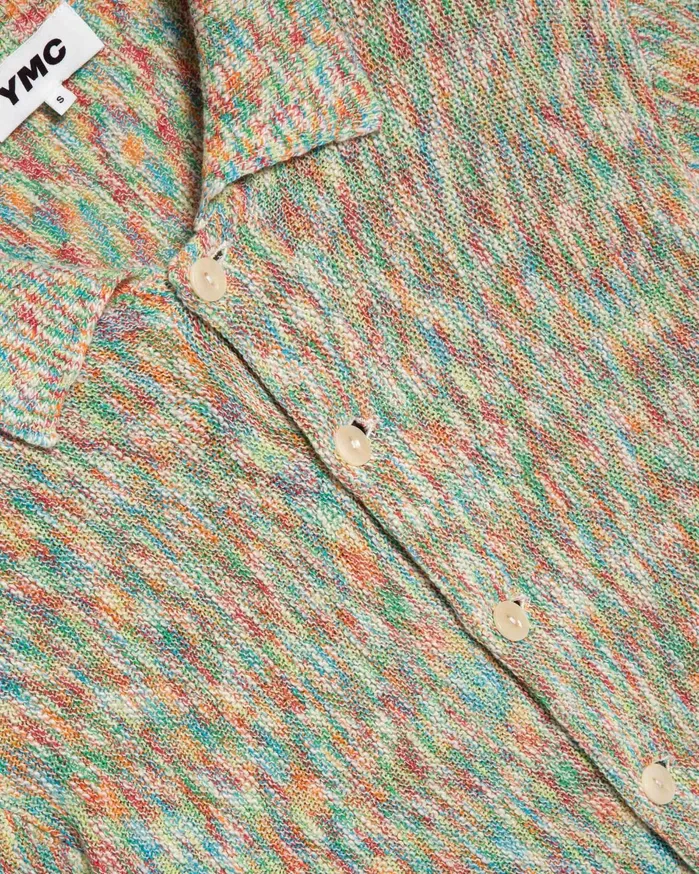 Men Rat Pack Cardigan Multi YMC Knitwear