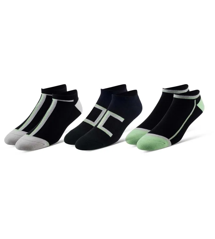 Men Ready For Everything Cushion Low Cut Black Mint Socks 3 Pack Pair Of Thieves LowCut
