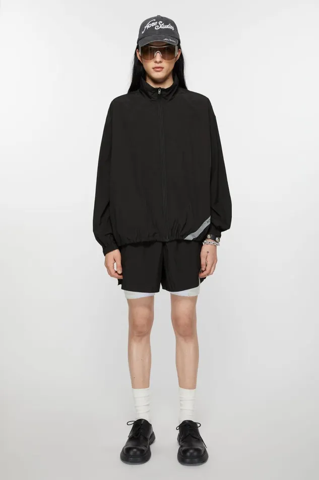 Men Ripstop Jacket Black Acne Studios Outerwear
