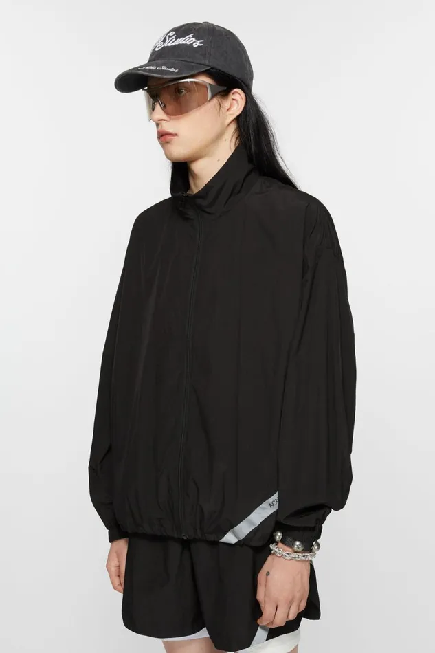 Men Ripstop Jacket Black Acne Studios Outerwear