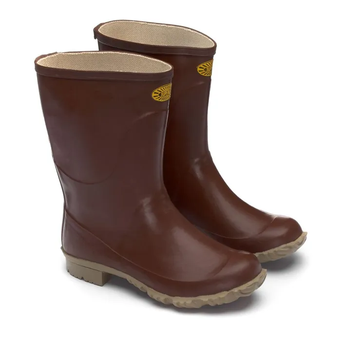 Men Rubber Boots Unisex 7077TRONCHETTO PADUS High Cut BROWN Superga Gumboots