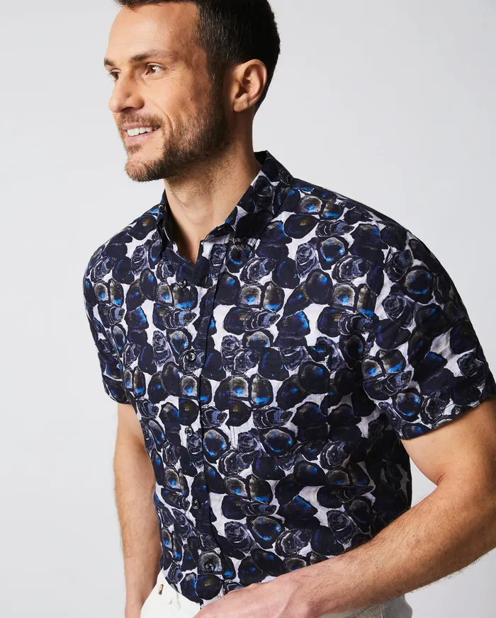 Men SS Tuscumbia Shirt Bd Dark Oyster Billy Reid Shirting