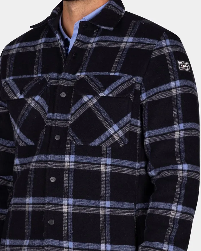 Men Shirts NZA New Zealand Auckland Dark Blue Quilted Shirt 8211 Winter Navy Men Shirts NZA New Zealand Auckland Dark Blue Quilted Shirt 8211 Winter Navy