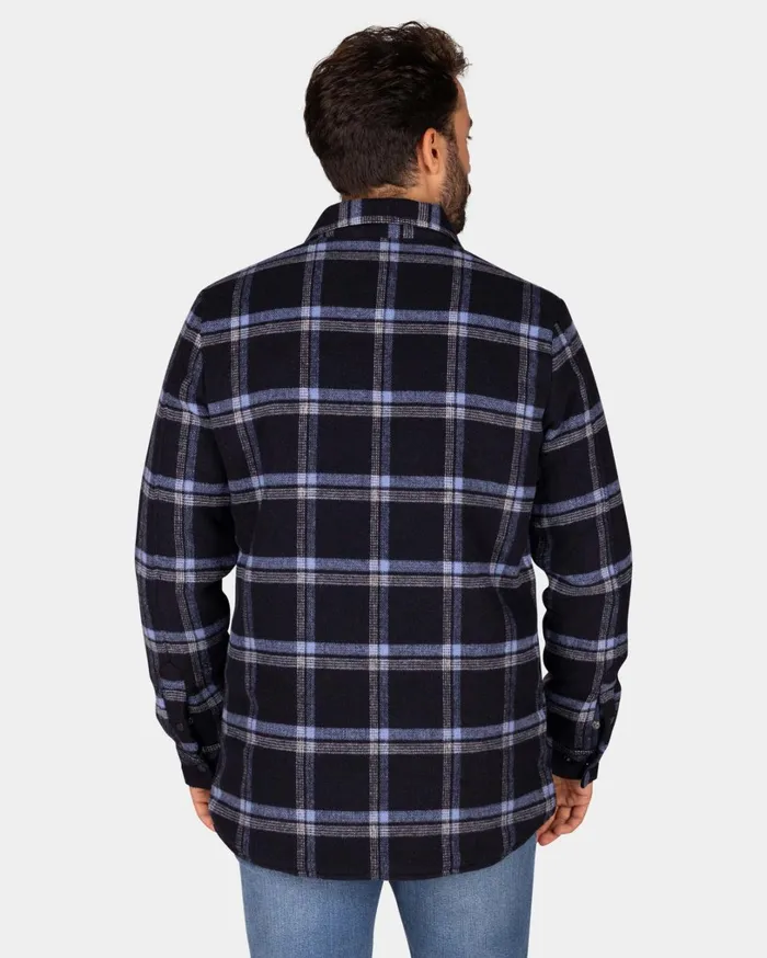 Men Shirts NZA New Zealand Auckland Dark Blue Quilted Shirt 8211 Winter Navy Men Shirts NZA New Zealand Auckland Dark Blue Quilted Shirt 8211 Winter Navy