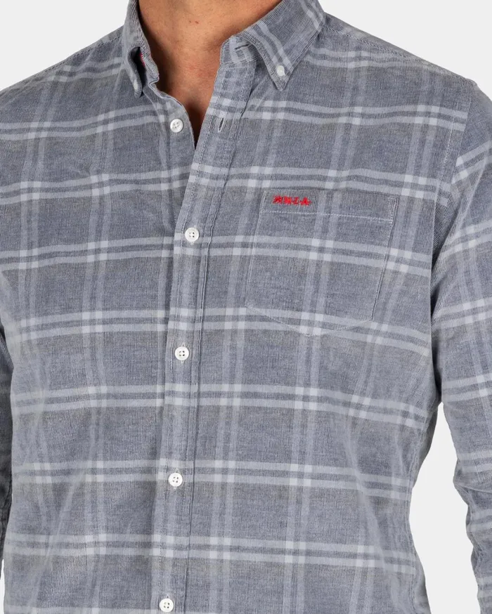 Men Shirts NZA New Zealand Auckland Light Gray Checkered Corduroy Shirt 8211 Winter Navy Men Shirts NZA New Zealand Auckland Light Gray Checkered Corduroy Shirt 8211 Winter Navy