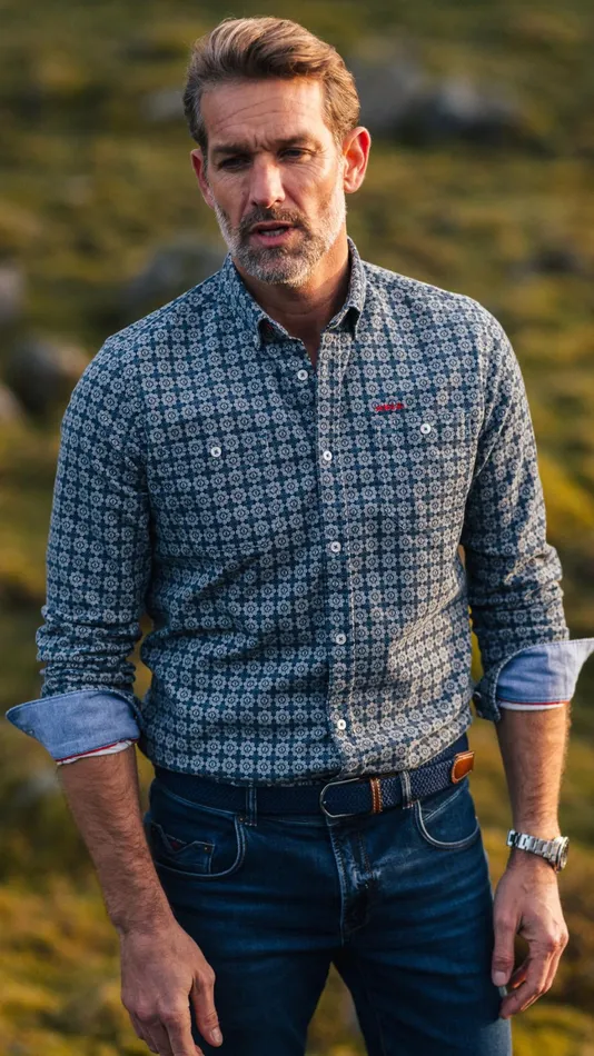 Men Shirts NZA New Zealand Auckland Navy Corduroy Shirt With Polka Dots 8211 Winter Navy Men Shirts NZA New Zealand Auckland Navy Corduroy Shirt With Polka Dots 8211 Winter Navy