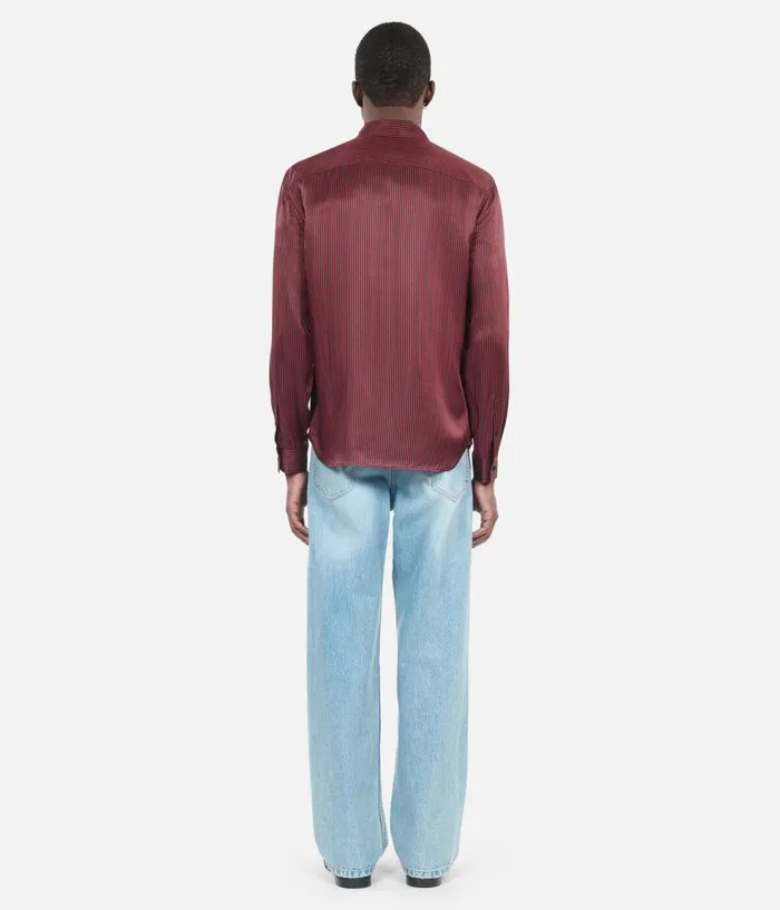Men Shirts THE KOOPLES Black And Red Striped Shirt Men Shirts THE KOOPLES Black And Red Striped Shirt