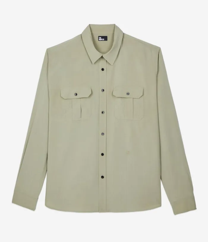 Men Shirts THE KOOPLES Light Green Shirt Men Shirts THE KOOPLES Light Green Shirt