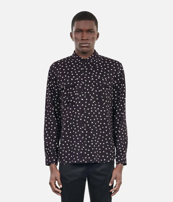Men Shirts THE KOOPLES Star Printed Shirt Men Shirts THE KOOPLES Star Printed Shirt