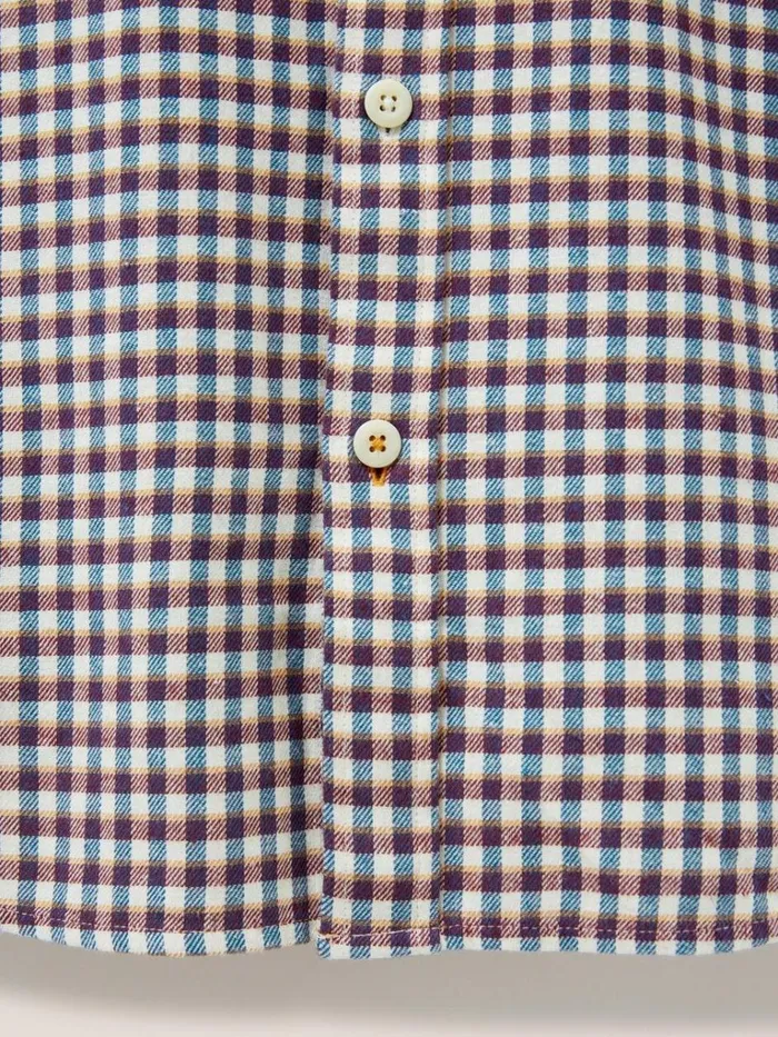 Men SHIRTS White Stuff Westlake Gingham Shirt Red Multi