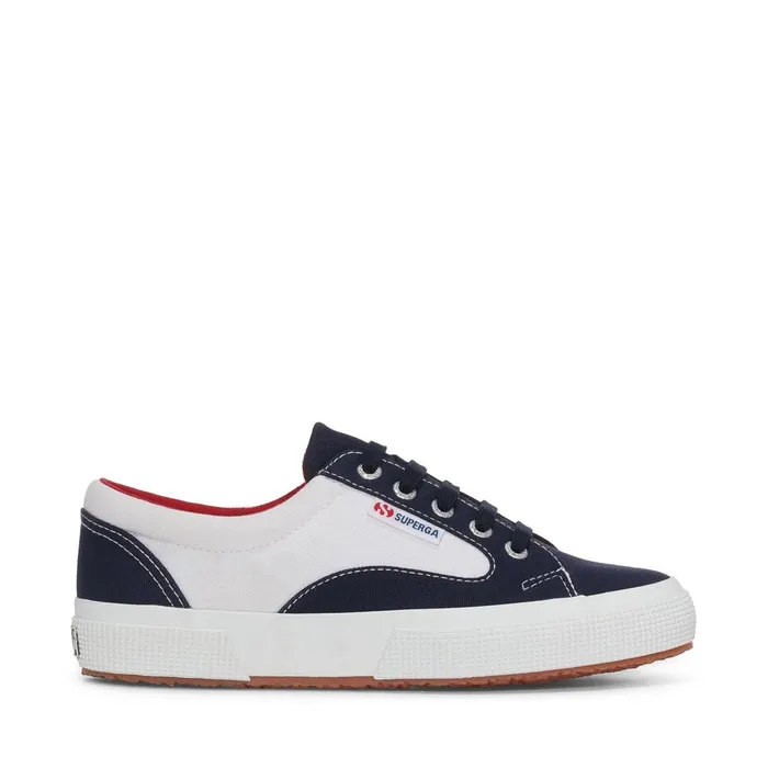 Men Sneakers Unisex 2750 BLOCKS Low Cut WHITENAVYRED Superga Low Cut