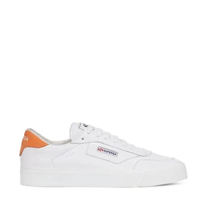 Men Sneakers Unisex 3843 COURT Low Cut WHITEORANGE Superga Low Cut