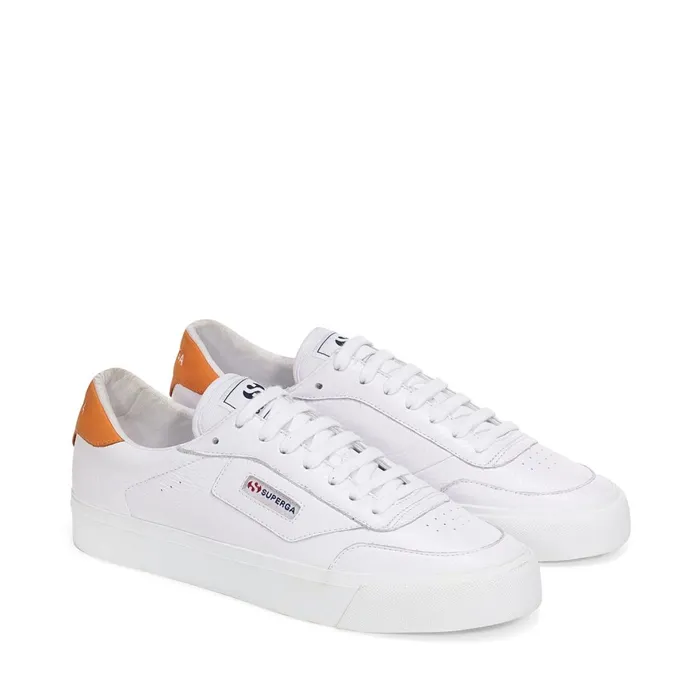 Men Sneakers Unisex 3843 COURT Low Cut WHITEORANGE Superga Low Cut