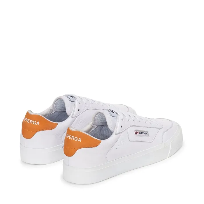 Men Sneakers Unisex 3843 COURT Low Cut WHITEORANGE Superga Low Cut