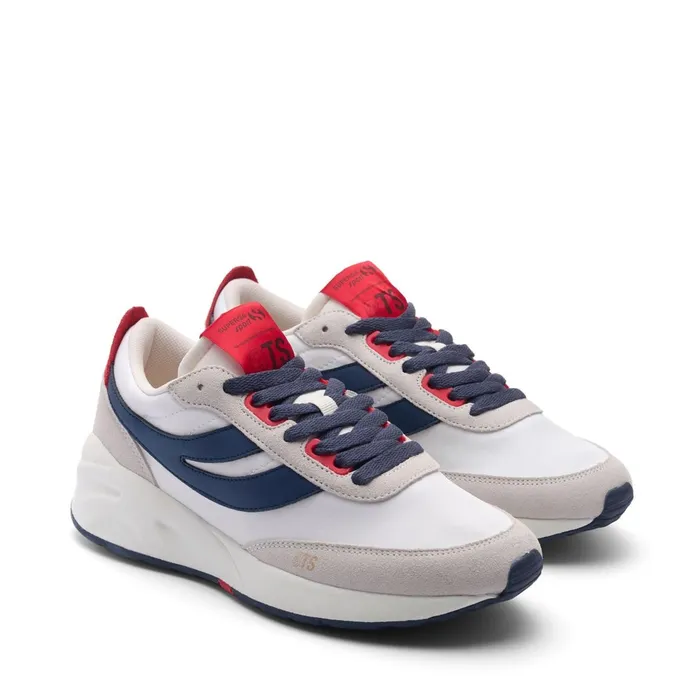 Men Sneakers Unisex 4089 TRAINING 9TS SLIM Low Cut WHITE AVORIONAVYRED Superga Low Cut