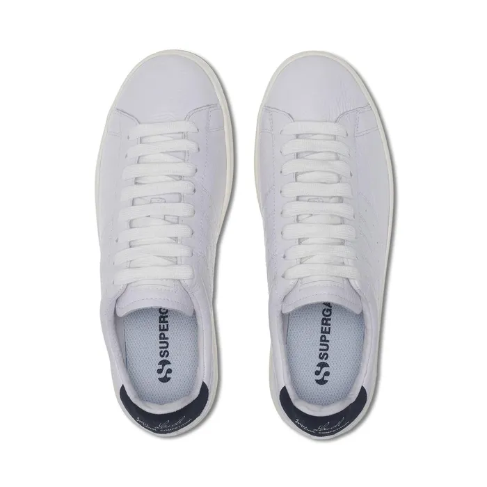 Men Sneakers Unisex 4833 LENDL MATCH Low Cut WHITEWHITE AVORIONAVY Superga Low Cut