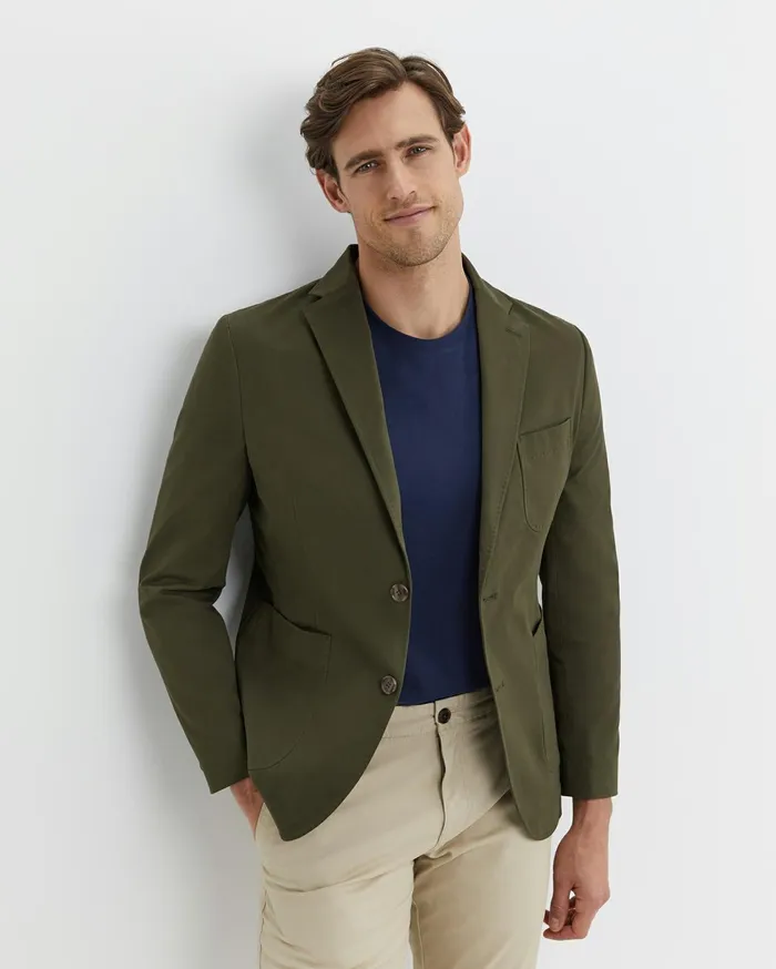 Men Sportscraft Jackets and Blazers Barton Sports Jacket Dark Khaki