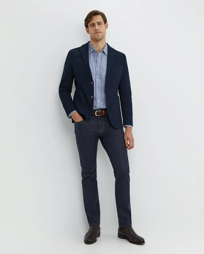 Men Sportscraft Jackets and Blazers Barton Sports Jacket Navy