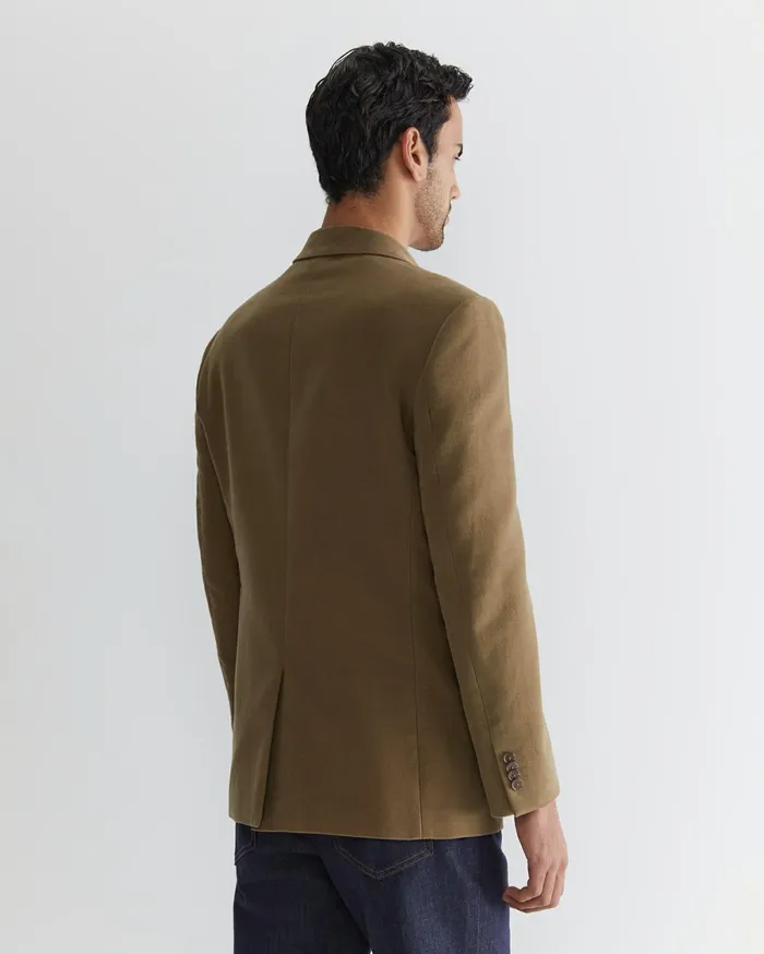 Men Sportscraft Jackets and Blazers Italian Moleskin Blazer Musk