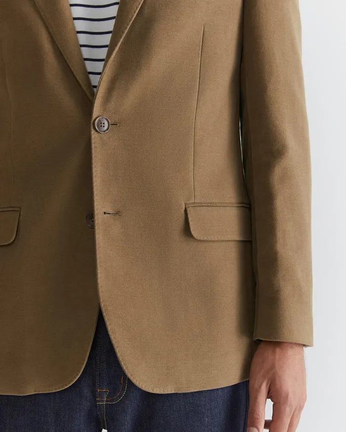 Men Sportscraft Jackets and Blazers Italian Moleskin Blazer Musk