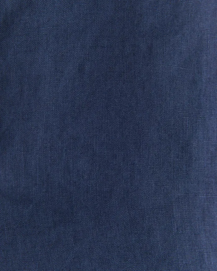 Men Sportscraft Shirts Short Sleeve Linen Shirt Navy