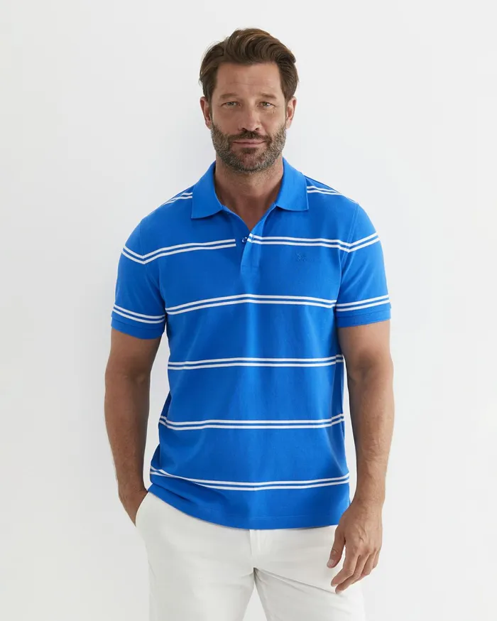 Men Sportscraft TShirts and Polos Hall Polo Cobalt