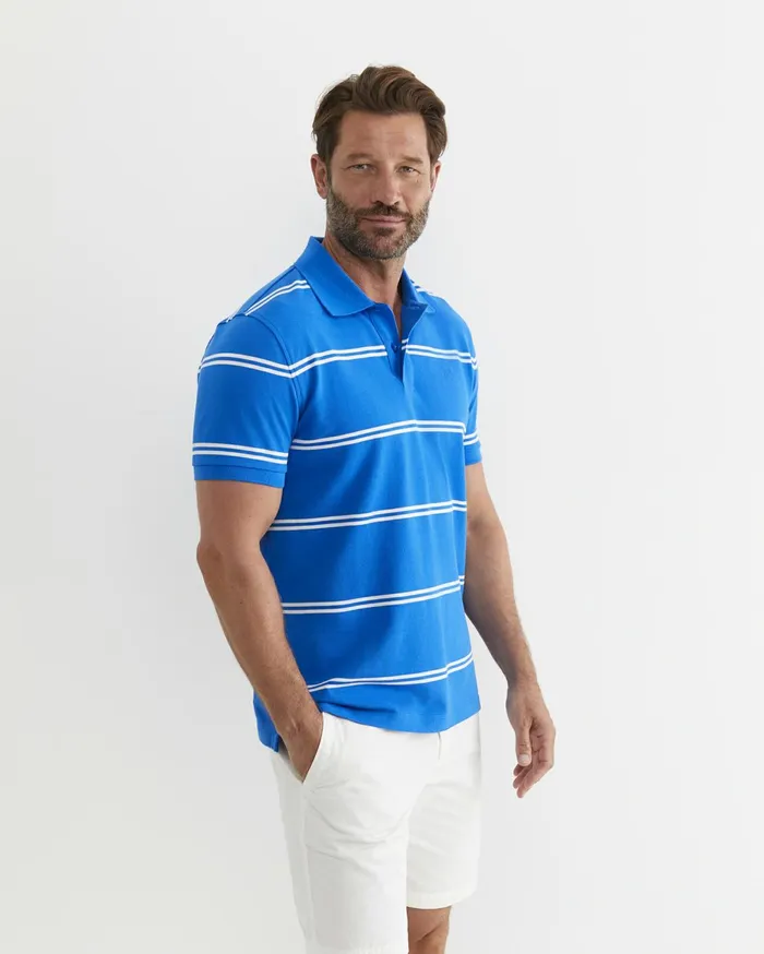 Men Sportscraft TShirts and Polos Hall Polo Cobalt