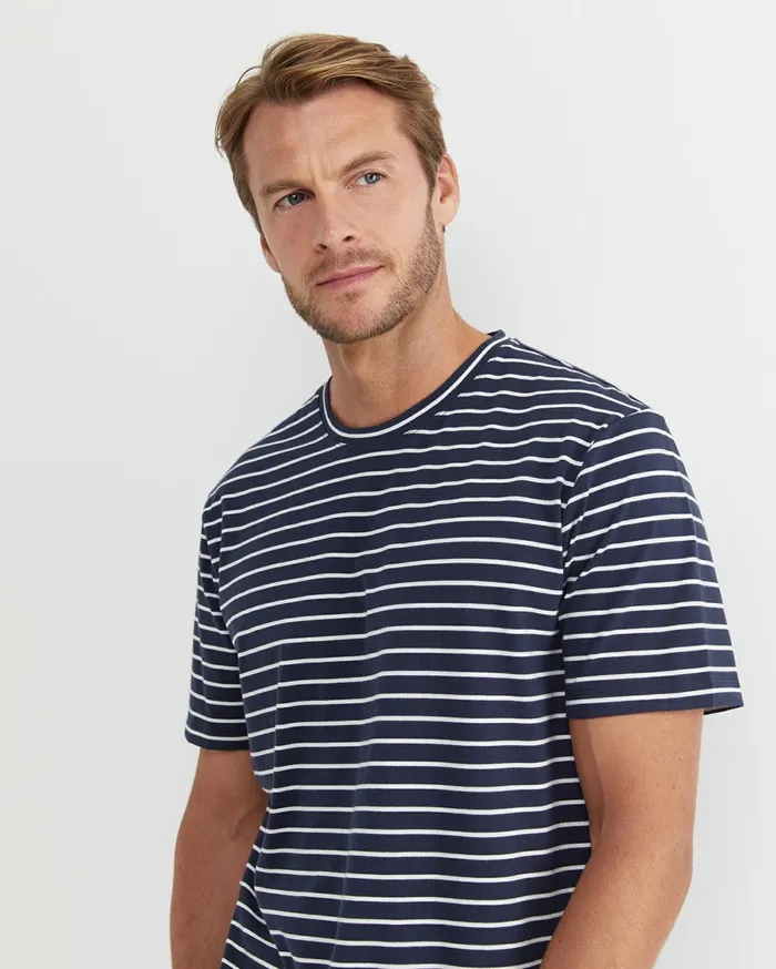 Men Sportscraft TShirts and Polos Supersoft Tee Navywhite