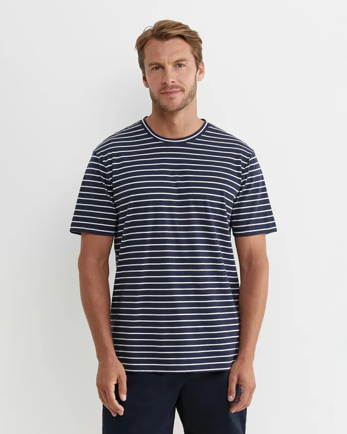 Men Sportscraft TShirts and Polos Supersoft Tee Navywhite